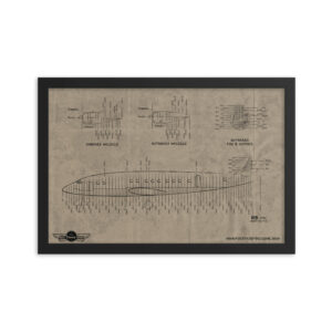 VC121A Maintenance Manual Schematic Framed Poster