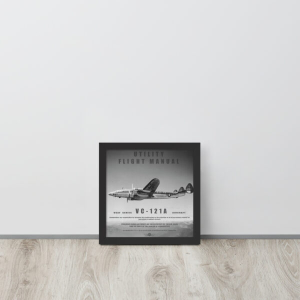 VC-121A Utility Manual Framed Poster - Image 2