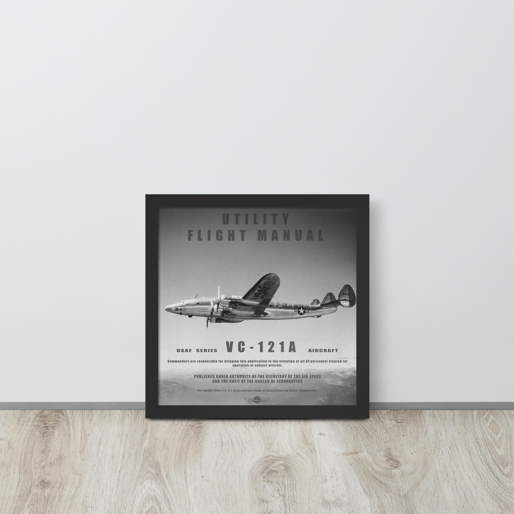 VC-121A Utility Manual Framed Poster