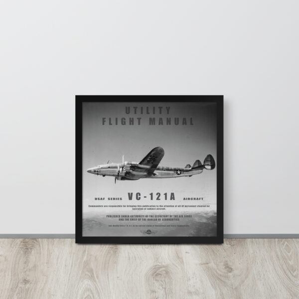 VC-121A Utility Manual Framed Poster - Image 4