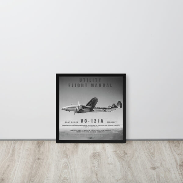 VC-121A Utility Manual Framed Poster - Image 5