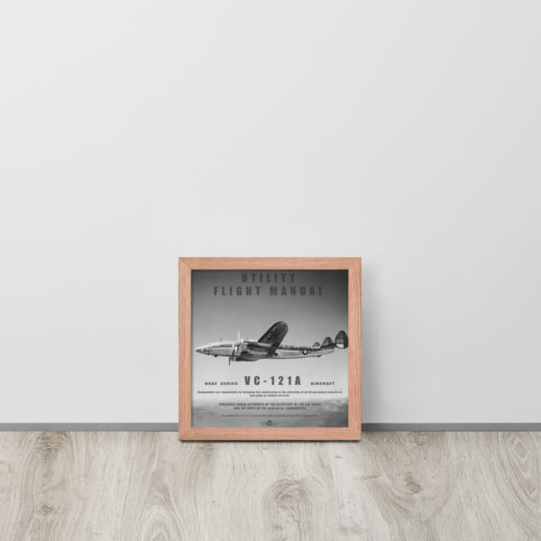 VC-121A Utility Manual Framed Poster - Image 6