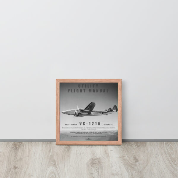 VC-121A Utility Manual Framed Poster - Image 7