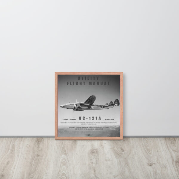 VC-121A Utility Manual Framed Poster - Image 10
