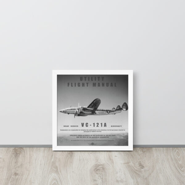 VC-121A Utility Manual Framed Poster - Image 13