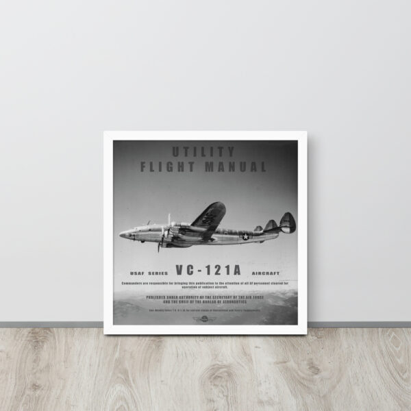 VC-121A Utility Manual Framed Poster - Image 14
