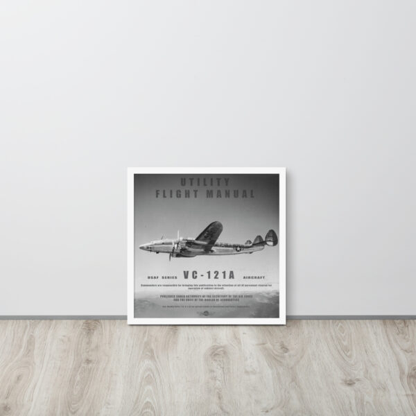 VC-121A Utility Manual Framed Poster - Image 15